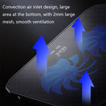 ICE COOREL N106 Laptop Base Adjustment Radiator Dual-Fan Notebook Cooling Bracket, Standard Version (Blue Light), Luxury Version (Knight Dark), Luxury Version (Ivory White), Luxury Version (Sea Blue), Flagship Version (Knight Black)                    ...