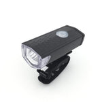 Bicycle Highlight USB Rechargeable Lamp Waterproof Bicycle Headlight Taillight Set, Headlight + Taillight (Black)