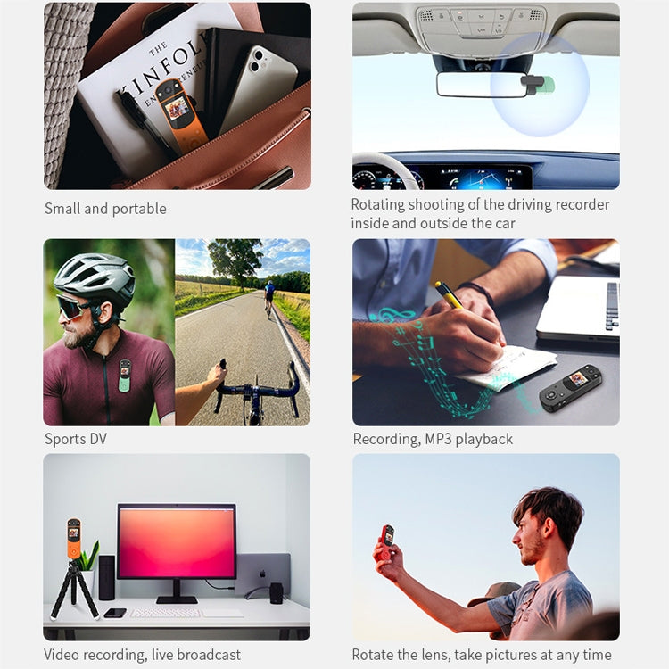 D2 HD 1080P Multi-Function Digital Video Camera Sports DV Camera Live Computer Camera Recorder, Red, Green, Black, Orange