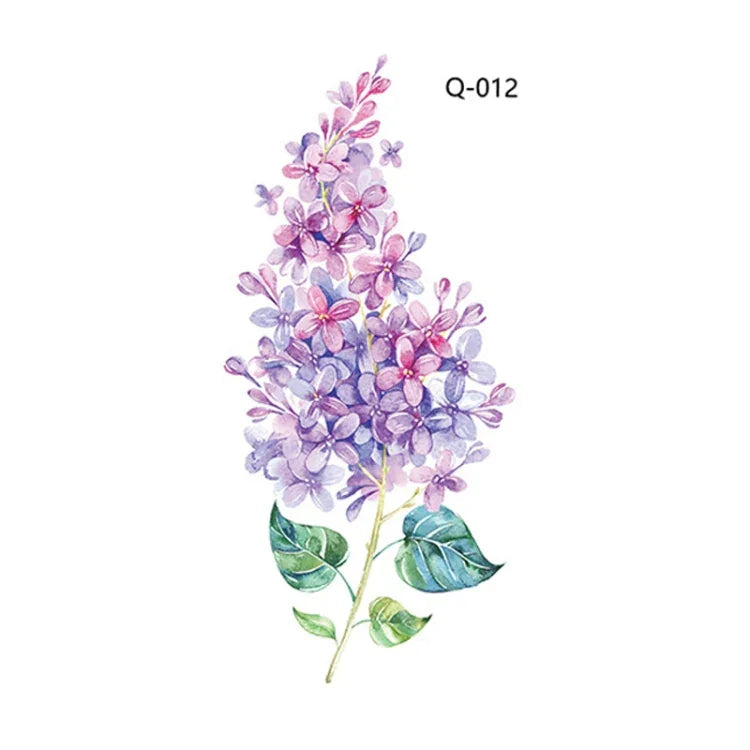 50 PCS Literary Small Fresh Flower Tattoo Sticker Rose Waterproof Lasting Arm Sticker, Q-001, Q-002, Q-003, Q-012, Q-016, Q-017, Q-019, Q-022, Q-025, Q-029, Q-031, Q-032