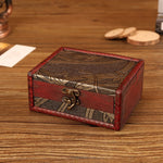Wooden Vintage Jewelry Box Sorage And Shooting Props, 14.5x11.5x6.5cm