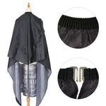 Fashion Hair Salon Haircut Dyed Hair Oiled Shawl, Pure Black, Pure White, White Black Edge