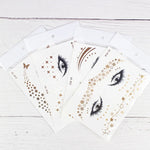 20 PCS Waterproof Bronzing Face Tattoo Stickers Party Masquerade Face Stickers, VS-011, VS-012, VS-013, VS-014, VS-015, VS-016, VS-017, VS-018, VS-019, VS-022, VS-023, VS-024, VS-025, VS-027, VS-028, VS-029, VS-030, VS-031, VS-032, VS-033