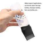 Hair Dyeing Hair Care Dry Cleaning Bottle Squeeze Transparent Rinse Scale Bottle Hairdressing Tools, Black, Blue, Pink