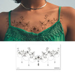10 PCS Waterproof Tattoo Sticker Clavicle Chest Scar Covering Sticker, BC-025, BC-026, BC-027, BC-028, BC-029, BC-030, BC-031, BC-032, BC-033, BC-034, BC-035, BC-036