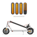 Electric Scooter Wheel Four-way Side Decorative Cover With Reflective Strips & Screws For Xiaomi Mijia 1S / Pro 2, Red, Yellow