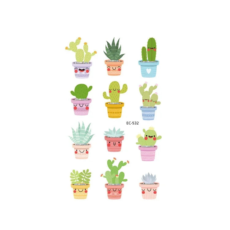 20 PCS Waterproof Painted Fruits Vegetables Plants Children Tattoo Stickers, EC-531, EC-532, EC-533, EC-534, EC-535, EC-536, EC-537, EC-538, EC-539, EC-540, EC-541, EC-542, EC-543, EC-544, EC-545, EC-546, EC-547, EC-548, EC-549, EC-550, EC-551, EC-552 ...