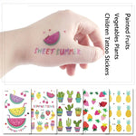 20 PCS Waterproof Painted Fruits Vegetables Plants Children Tattoo Stickers, EC-531, EC-532, EC-533, EC-534, EC-535, EC-536, EC-537, EC-538, EC-539, EC-540, EC-541, EC-542, EC-543, EC-544, EC-545, EC-546, EC-547, EC-548, EC-549, EC-550, EC-551, EC-552 ...