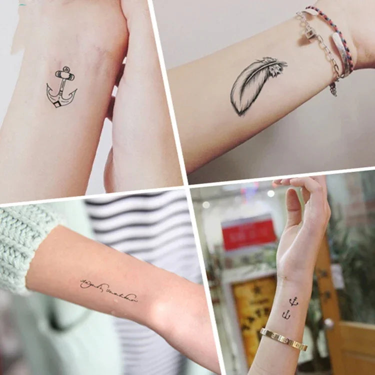 40 PCS Waterproof Small Fresh Tattoo Stickers, RC-445, RC-446, RC-447, RC-448, RC-449, RC-451, RC-452, RC-453, RC-454, RC-455, RC-456, RC-457