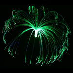 Solar Fiber Optic Jellyfish Lamp Lawn Ground Plug LED Lamp Outdoor Garden Decoration Lamp, Single Layer