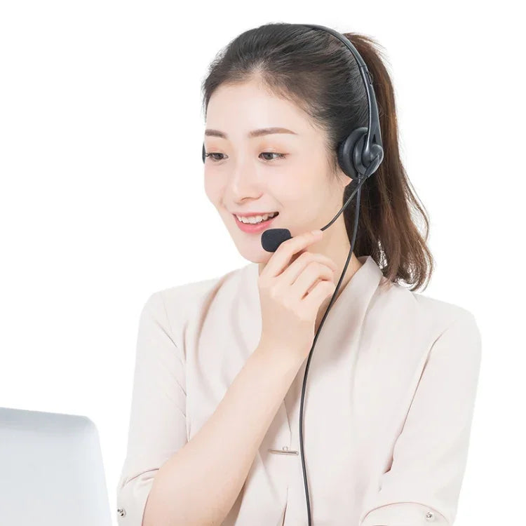 SOYTO SY490 Teaching Office Network Class Student Education Computer Headset, Style:, Double Ear Black Separation USB