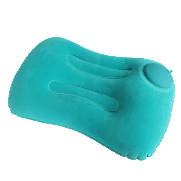 Travel Inflatable Press U-Shaped Neck Guard Pillow, Flocked U009-01（Peacock Green ）, Flocked U009-03（Light Gray）, Flocked U009-04（Medium Blue）, Flocked U009-02（Rose Red）, Flocked U009-05（Dark Blue）, Flocked U009-060（Sky Blue）, Flocked U009-070（Orange）