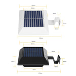 12 LED Solar Outdoor Railing Stair Square Wall Light, Black Shell-White Light, Black Shell-Warm Light, White Shell-White Light, White Shell-Warm Light