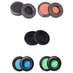 2 PCS Headset Sponge Earmuffs For Razer Kraken 7.1 V1 Pro, Black+Black Net, Black+Orange Net