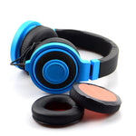2 PCS Headset Sponge Earmuffs For Razer Kraken 7.1 V1 Pro, Black+Black Net, Black+Orange Net