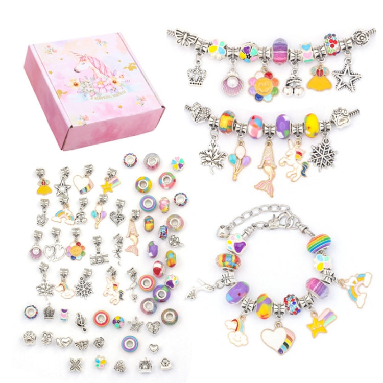 TZ-05 63 In 1 Colorful Crystal Cartoon DIY Jewelry Children Bracelet, 63 In 1(Purple Suit), 63 In 1(Red Suit), 63 In 1(Green Suit), 63 In 1(Color Suit)