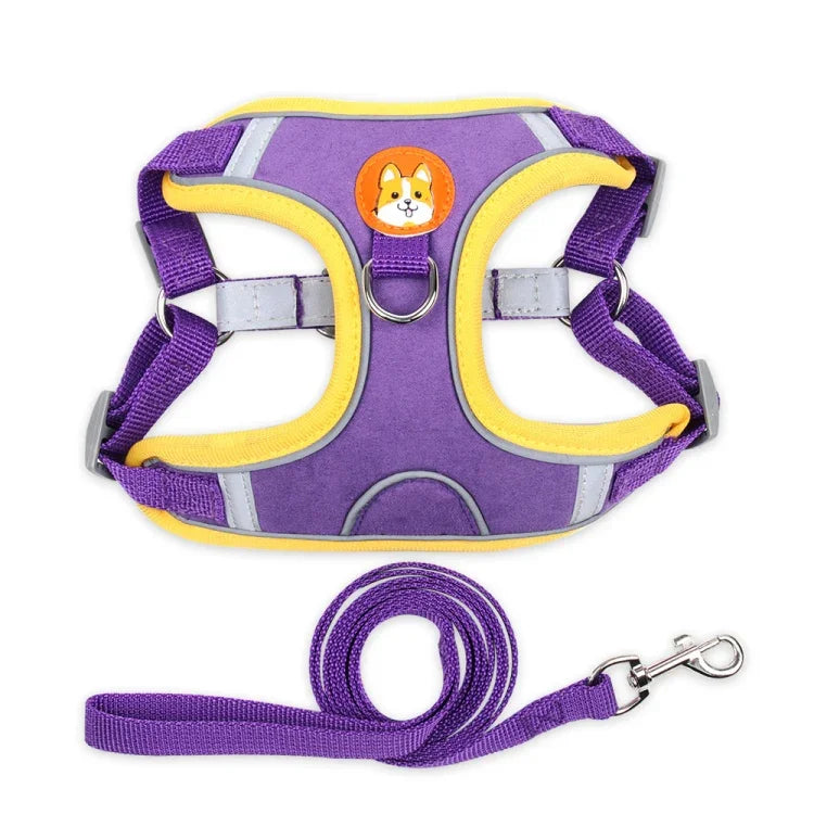 BL-867 Pet Chest Straps Reflective Dog Traction Rope, Size:, S, M, L, XL
