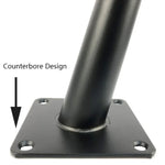 LH-ZT-0001 Cone Round Tube Furniture Support Legs, Style:, Straight Cone Height 10cm, Straight Cone Height 12cm, Straight Cone Height 15cm, Straight Cone Height 17cm, Straight Cone Height 20cm, Straight Cone Height 25cm, Straight Cone Height 30cm