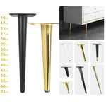 LH-ZT-0001 Cone Round Tube Furniture Support Legs, Style:, Oblique Cone Height 25cm, Oblique Cone Height 30cm, Oblique Cone Height 35cm, Oblique Cone Height 38cm, Oblique Cone Height 40cm, Oblique Cone Height 43cm, Oblique Cone Height 45cm