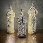 Moroccan Hollow LED Wrought Iron Decorative Lamp, Spec:, Small, Medium, Large
