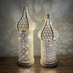 Moroccan Hollow LED Wrought Iron Decorative Lamp, Spec:, Small, Medium, Large