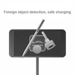 15W QI Car Wireless Charging Anti-Skid Pad, C1 30cm Cable