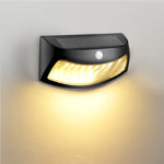 8 LEDs Infrared Induction Solar Garden Wall Light, White Light, Warm Light