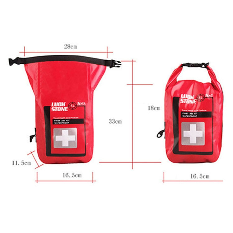 LUCKSTONE 5L Outdoor Adventure First Aid Waterproof Shoulder Bag