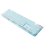 LANGTU L1 104 Keys USB Home Office Film Luminous Wired Keyboard, Cable Length:1.6m, L1 Orange Light Black, L1 Ice Blue Light Silver White, L1 Ice Blue Light Black, L1 White Light Pink