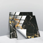 PVC Crystal Covered Film Geometric Pattern Tile Wall Sticker, 20 PCS 10cm