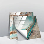 PVC Crystal Covered Film Geometric Pattern Tile Wall Sticker, 20 PCS 10cm