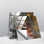 PVC Crystal Covered Film Geometric Pattern Tile Wall Sticker, 20 PCS 15cm