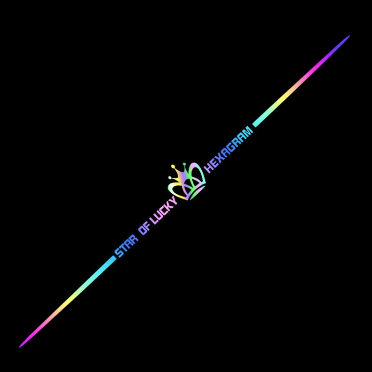 2pcs 60cm Colorful Laser Car Stickers Body Scratches Cover Car Stickers