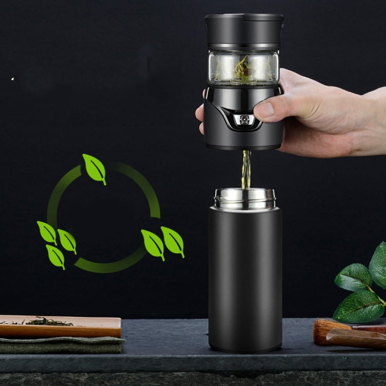 101-500ML Insulation Cup Tea Water Separation Tea Cup,Style:, Stainless Steel  Black, Stainless Steel  Coffee, Stainless Steel  Gray, Black+Gift Box, Coffee+Gift Box, Gray+Gift Box, Glass Black+Gift Box, Glass Coffee+Gift Box, Glass Gray+Gift Box      ...