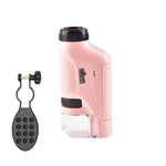 Children Handheld Portable Laboratory Equipment Microscope Toys, Lite Standard (White), Lite Standard (Pink), Lite Standard (Blue), Lite + Bracket (White), Lite + Bracket (Pink), Lite + Bracket (Blue), Lite + Specimen (White), Lite + Specimen (Blue)   ...