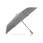 PARACHASE Ten-bone Double-layer Large Windproof Business Automatic Folding Umbrella, Grey, Black, Navy, Khaki