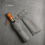 PARACHASE Ten-bone Double-layer Large Windproof Business Automatic Folding Umbrella, Grey, Black, Navy, Khaki