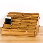 D-86 Office Conference Classroom Mobile Phone Storage Box, Style:, 12 Grids (Walnut), 12 Grids (Oak), 24 Grids (Walnut), 36 Grids (Walnut), 36 Grids (Oak), 48 Grids (Walnut), 48 Grids (Oak), 60 Grids (Walnut), 60 Grids (Oak)