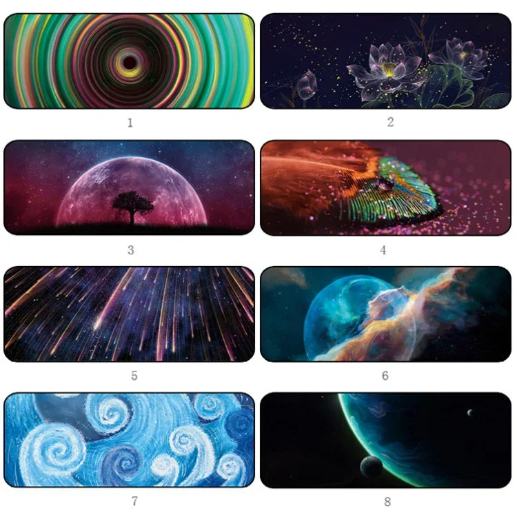 Large Desk Mouse Pad, 400x900x3mm Locked, 400x900x4mm Locked, 400x900x5mm Locked