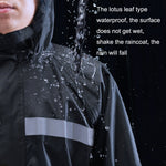 X18 Siamese Raincoat Outdoor Adult Reflective Riding Raincoat, XL, XXL, XXXL, XXXXL