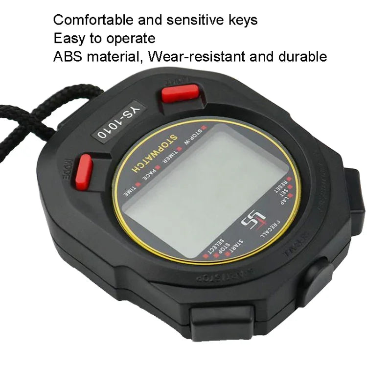 YS 3 Rows Display Luminous Stopwatch Timer Training Referee Stopwatch, Style:, YS-1010 10 Memories, YS-1030 30 Memories, YS-1060 60 Memories, YS-1100 100 Memories