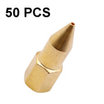 50 PCS Butter Machine Head Copper Universal Steel Tip Pneumatic Oil Grease Nipple, 50 PCS Grease Head