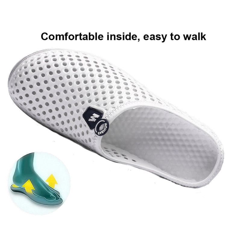 X902 Summer Beach Shoes Non-Slip Flip Llops Couple Slippers Men Hole Shoes, 45