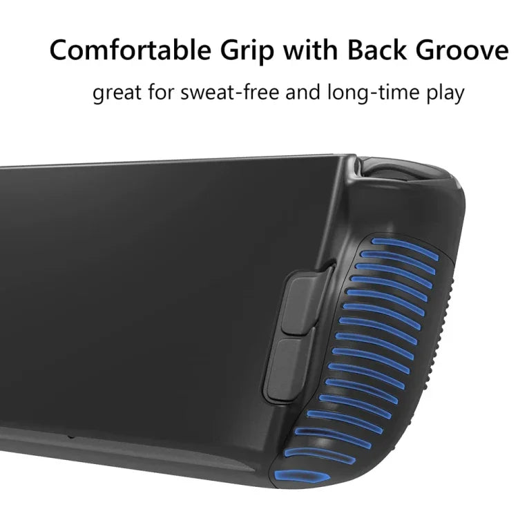 PGTECH Game Console Silicone Case With Anti-Slip Particles for Steam Deck, Black