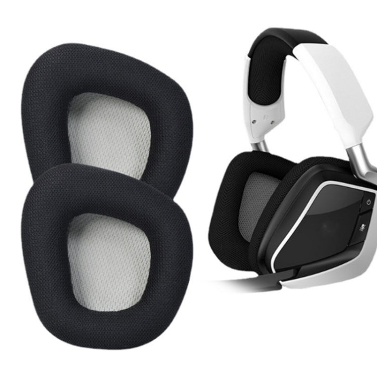 2 PCS Replacement Earpads for Corsair Void Pro Elite,Style:, Head Beam Pad, Black Protein Leather, Black Grid, Gray Bottom Grid, Red Bottom Grid, Yellow Bottom Grid, Black Ice Sensory Leather, Black Lamb Leather