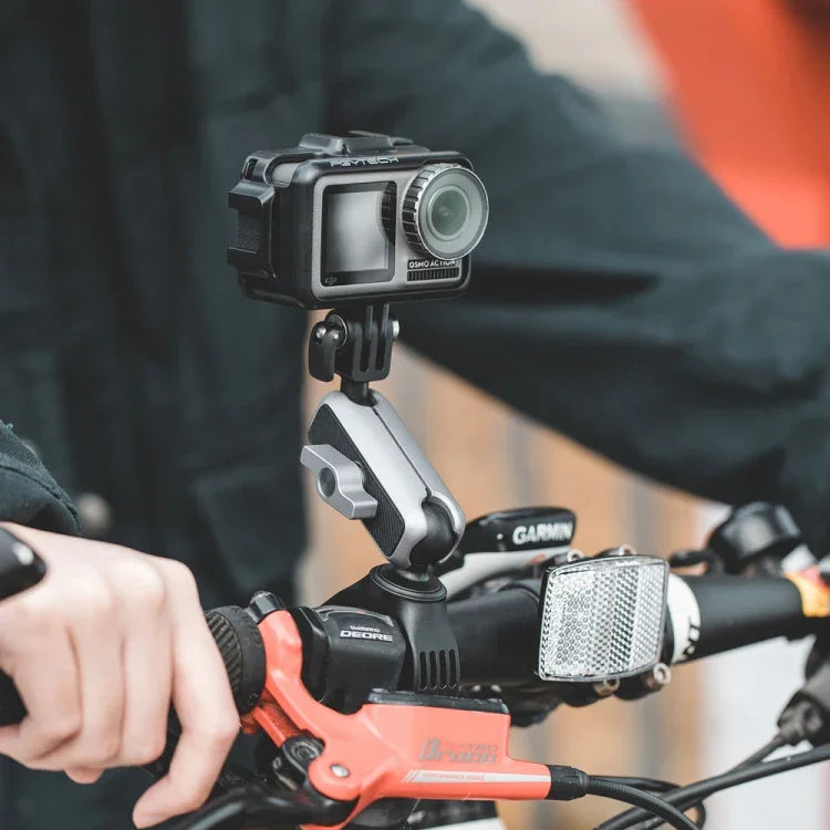 PGYTECH Action Camera Handlebar Mount For Insta360 ONE / ONE R / OSMO Action / GoPro, Handlebar Mount