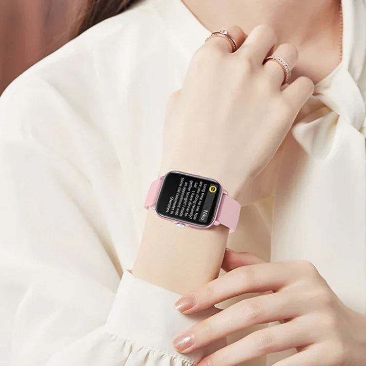 LOANIY Y22 Heart Rate Monitoring Smart Bluetooth Watch, Pink, Black, Gold, Silver Gray