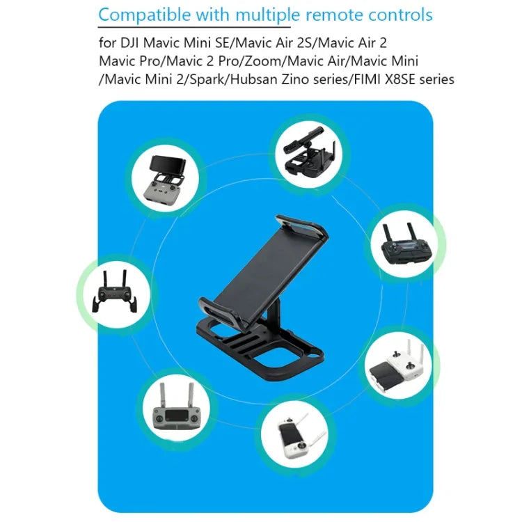 Drone Remote Controller Holder Tablet Extended Bracket Clip, With Lanyard & 8 Pin Line, With Lanyard & Type-C Line, With Lanyard & Micro USB Line, With Lanyard, Only Bracket
