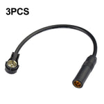 3 PCS Automobile DIN Female Mouth Transfer ISO Female Mouth Audio Antenna Switch Plug, DIN Female Mouth Transfer ISO Female Mouth