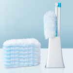 Disposable Household Vacuum Retractable Feather Duster, Style:, Long Handle+2 Clothes, Long Handle+4 Clothes, Long Handle+6 Clothes, Long Handle+12 Clothes, With Base+2 Clothes, With Base+4 Clothes, With Base+6 Clothes, With Base+12 Clothes